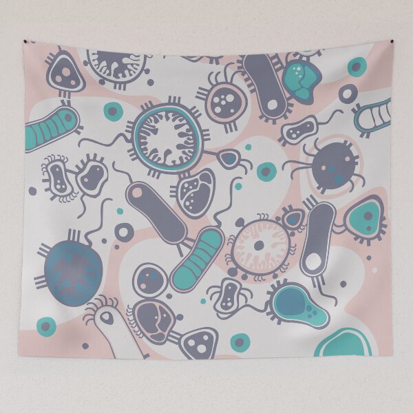 Item preview, Eukaryote (pink / turquoise) designed and sold by Atelier Eyeling.