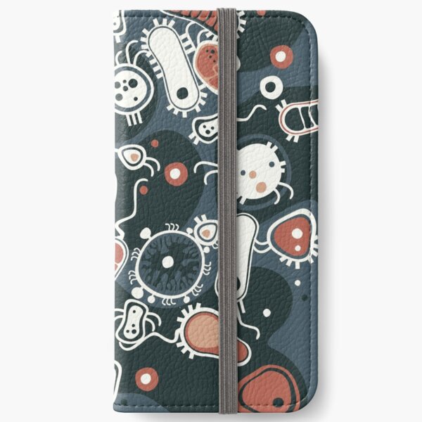 Eukaryote (dunkel + blau) iPhone Flip-Case