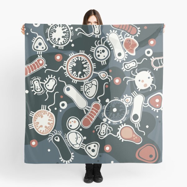 Eukaryote (dark + blue) Scarf