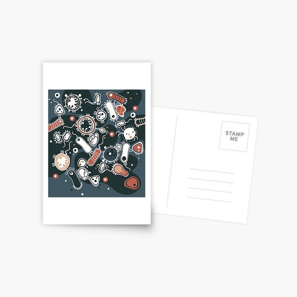 Eukaryote (dark + blue) Postcard