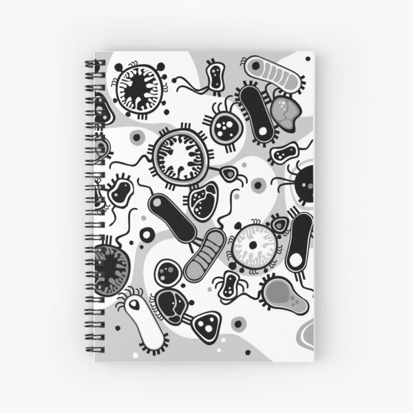 Eukaryote (schwarz/weiß) Spiralblock