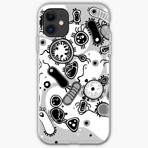 Eukaryote (black / white) iPhone Soft Case