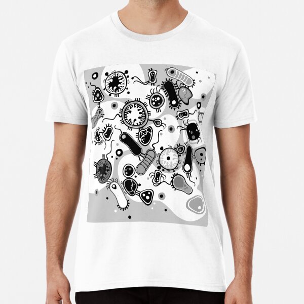 Eukaryote (schwarz/weiß) Premium T-Shirt