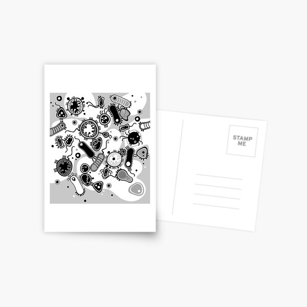 Eukaryote (black / white) Postcard