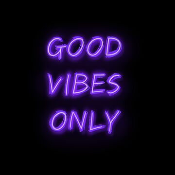 Good vibes only motivational poster Royalty Free Vector