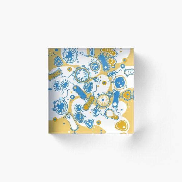 Eukaryote (gelb+ blau) Acrylblock