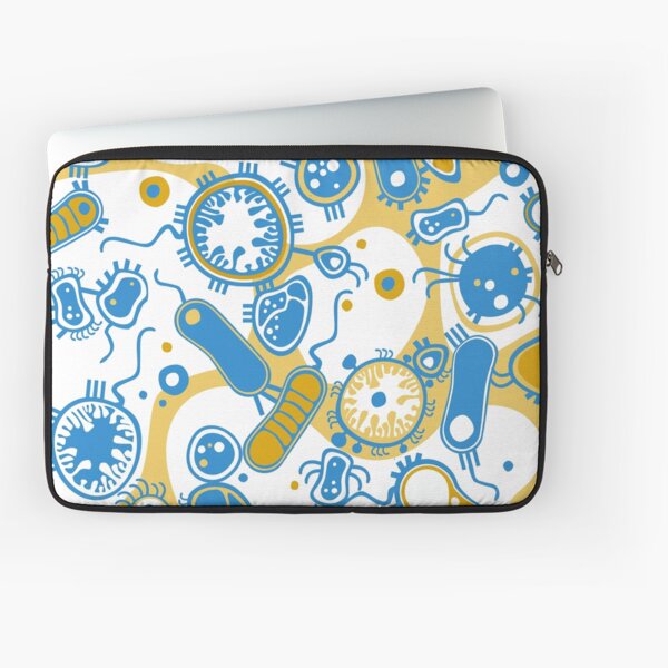 Eukaryote (yellow + blue) Laptop Sleeve