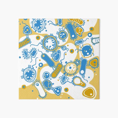 Eukaryote (gelb+ blau) Galeriedruck