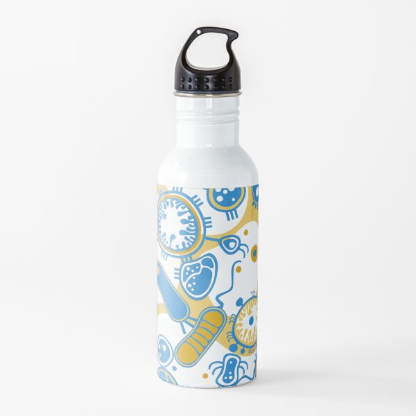 Eukaryote (yellow + blue) Water Bottle