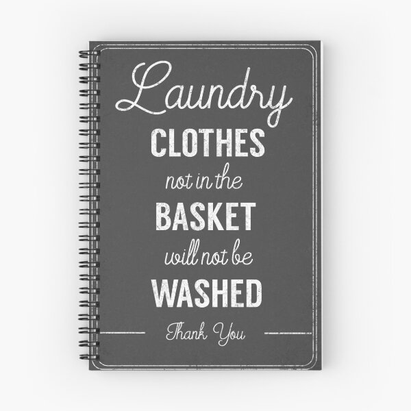 Item preview, Vintage Style laundry decor clothes not in basket will not be washed  designed and sold by TheArtyApples.