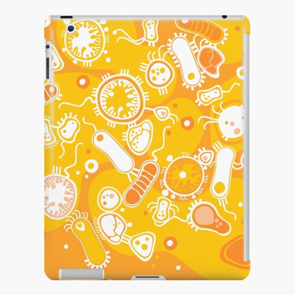 Eukaryote (weiß + gelb) iPad – Leichte Hülle