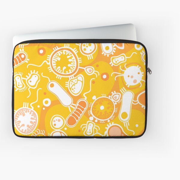 Eukaryote (white + yellow) Laptop Sleeve