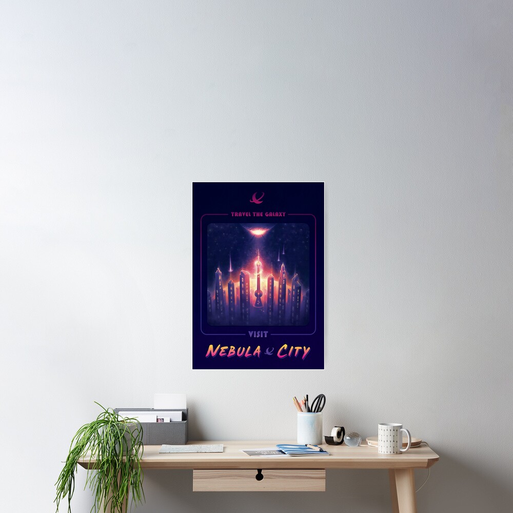 Nebula City Poster Poster