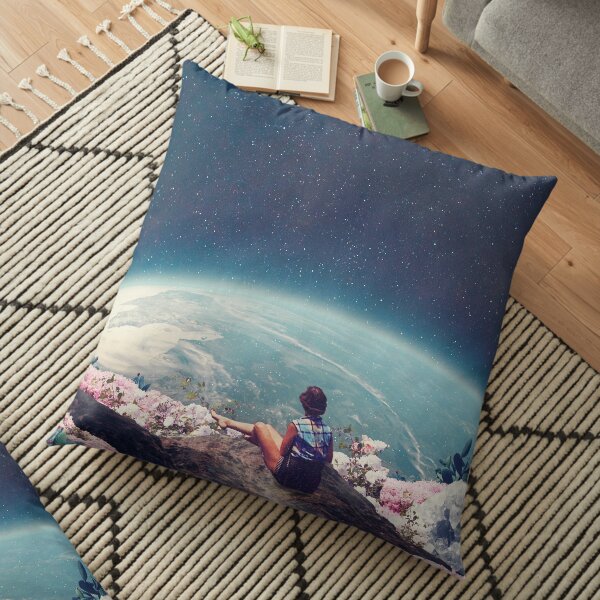 My World Blossomed when I Loved You Floor Pillow