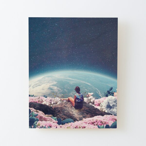 My World Blossomed when I Loved You Wood Mounted Print