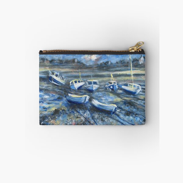 Item preview, Fishing boats at Cemaes Bay, Anglesey art painting designed and sold by Marion Yeo.