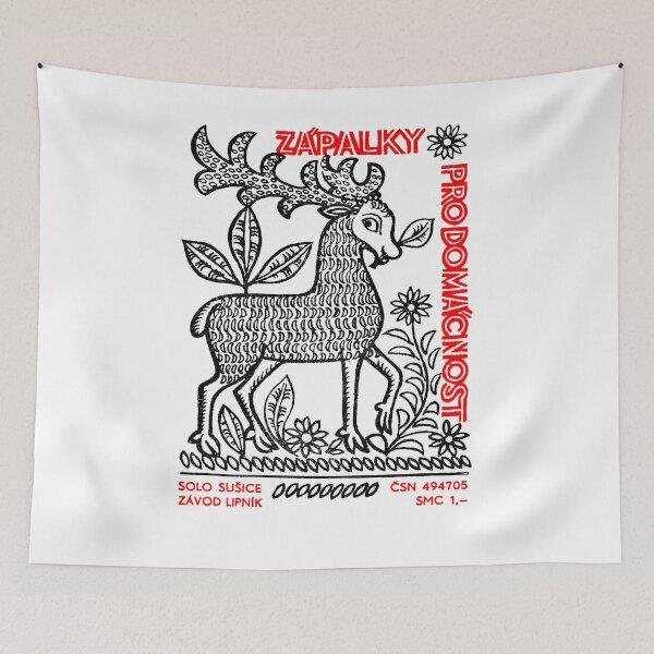 Item preview, Vintage Czech Matchbook Label Folkart Design #3 designed and sold by AestheticNow.