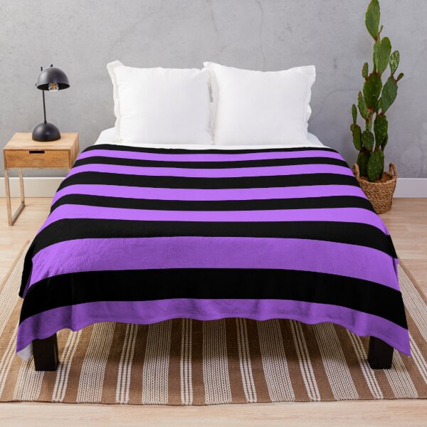 Item preview, Basic Chunky Stripes - Black & Purple designed and sold by TheFrostedDonut.