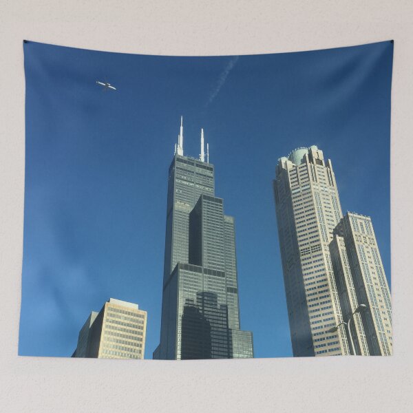 Item preview, Willis Tower in Chicago - view from a taxi.  designed and sold by Jocelyn Sperduto Art.
