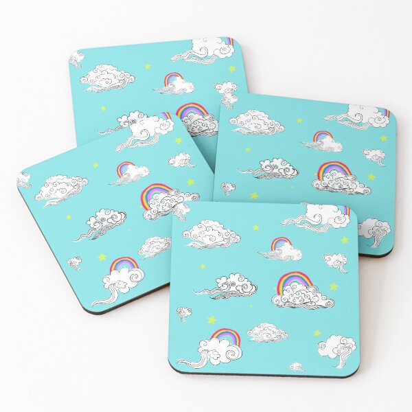 Item preview, Clouds of oriental mythology with rainbow and stars designed and sold by Isabel Mónica García González.