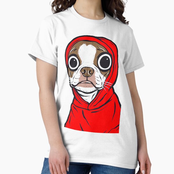 Item preview, Brown Boston Terrier Hoodie designed and sold by turddemon.