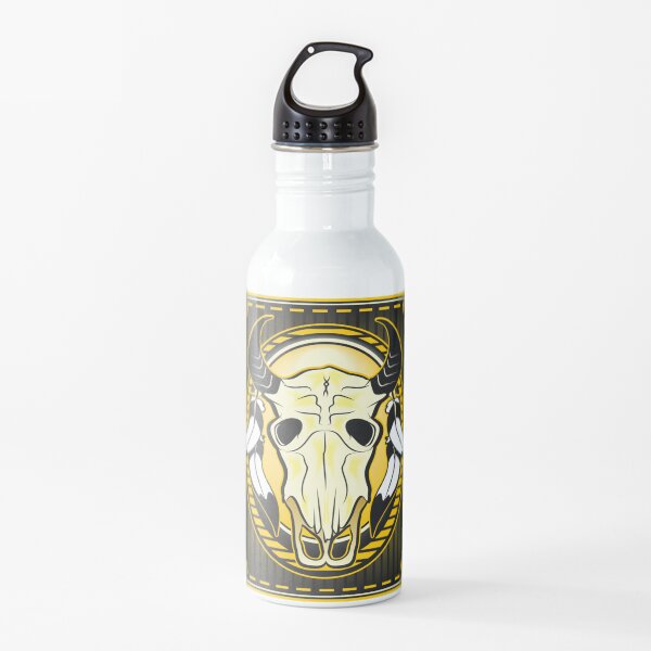 Buffalo Skull Mount Water Bottle