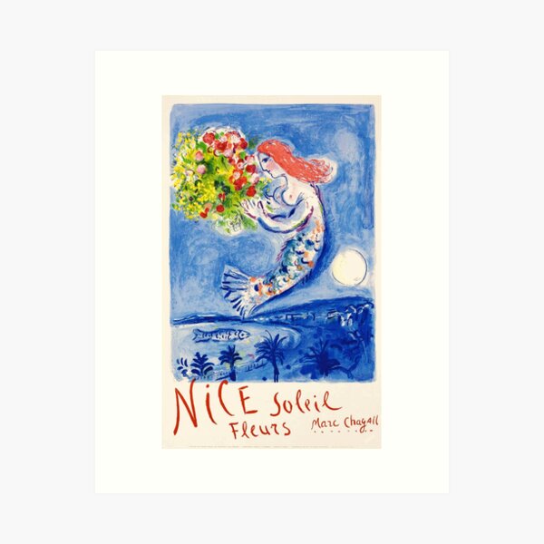 Artikel-Vorschau von Reiseposter - Marc Chagall - Nice Soleil Fleurs, designt und verkauft von DejaVuStudio.