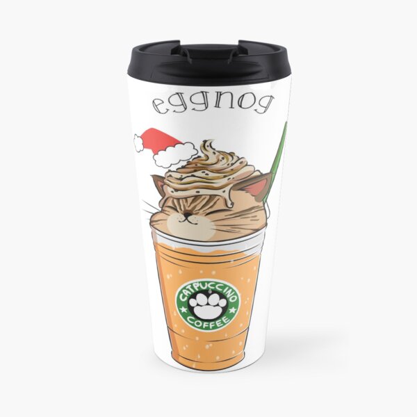 Eggnog CATpuccino Travel Mug