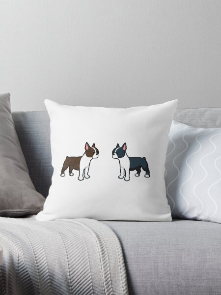 Vista previa del artículo con la obra «Linda pareja de Boston Terrier», diseñado y vendido por GoldenArchelon.