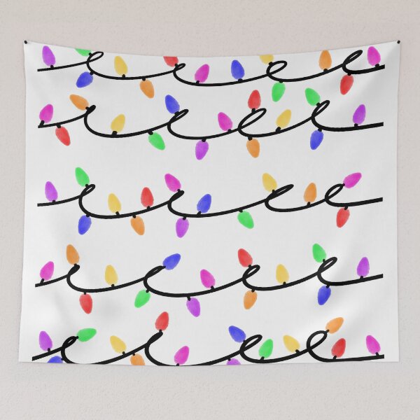 Item preview, Curly Holiday String Lights designed and sold by Betsy Schrock Studio on Redbubble.