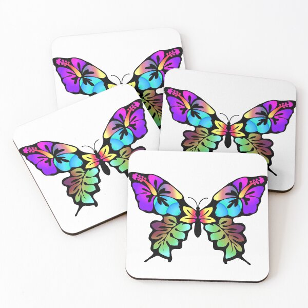 Item preview, Rainbow Colors Butterfly Wings in Pop Art Graphic Design designed and sold by Nisuris.
