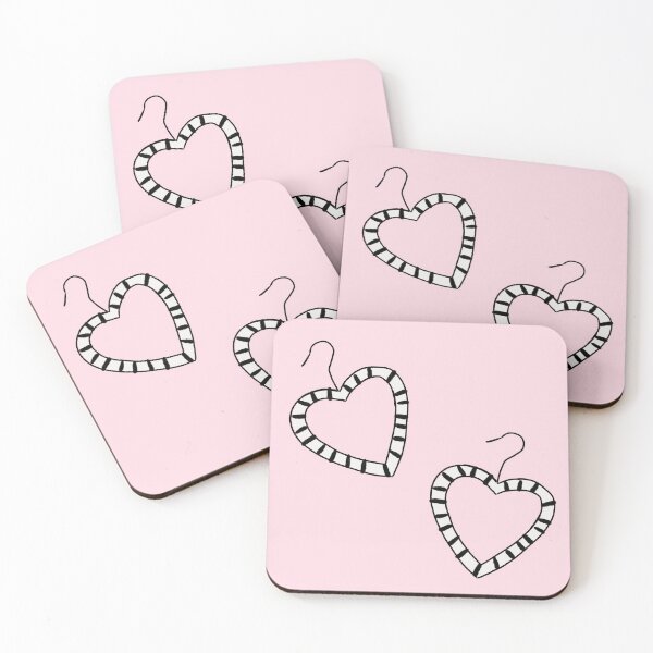 Item preview, heart-shaped black and white earrings  designed and sold by hudamoopen.