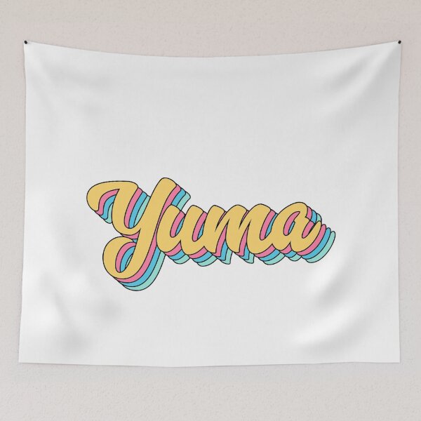 Item preview, Yuma Retro Yellow Script designed and sold by modeoftravel.