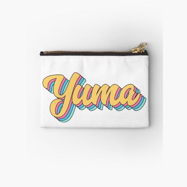 Artikelvorschau, Yuma Retro Yellow Script entworfen und verkauft von modeoftravel.