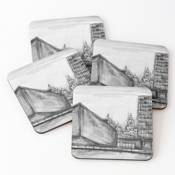 Item preview, Charcoal Urban sketch - Liverpool designed and sold by NaliniLe.