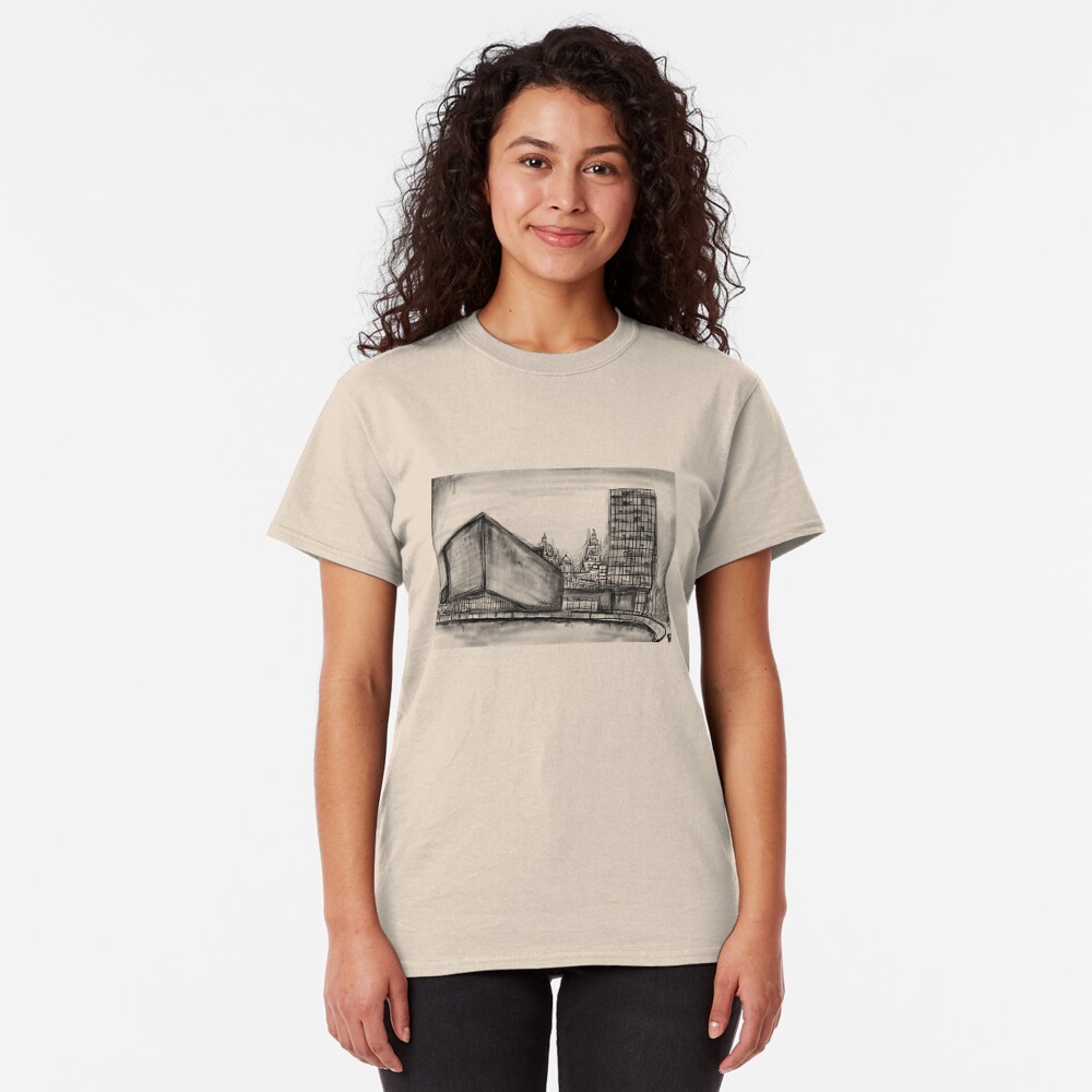 Charcoal sketch - Liverpool Classic T-Shirt