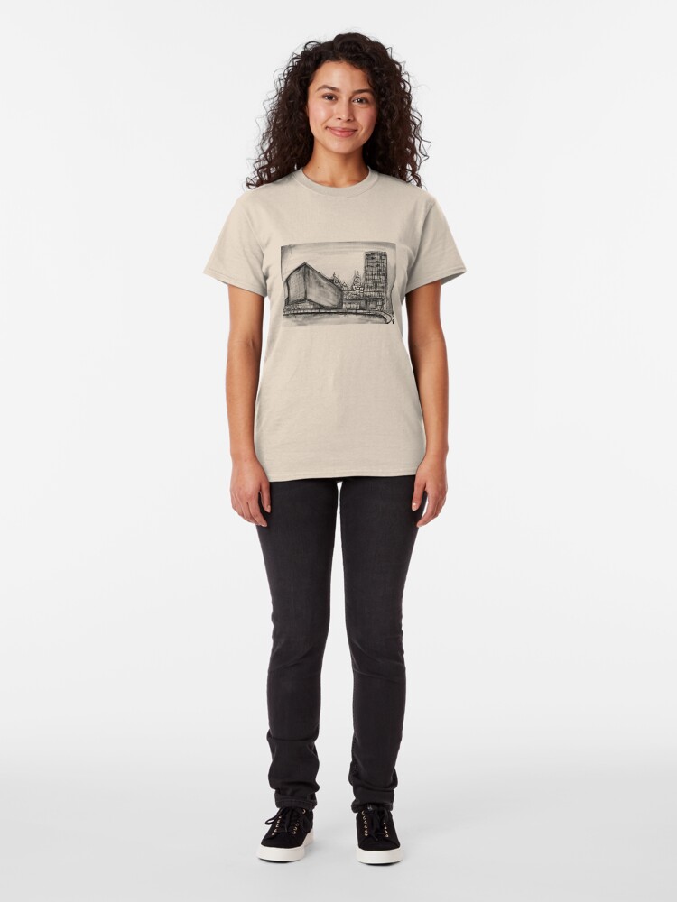 Alternate view of Charcoal sketch - Liverpool Classic T-Shirt