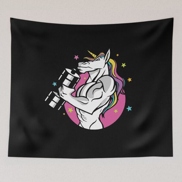 Item preview, Workout Gym UNICORN fitness MUSCULAR  designed and sold by Mido tee art shop.