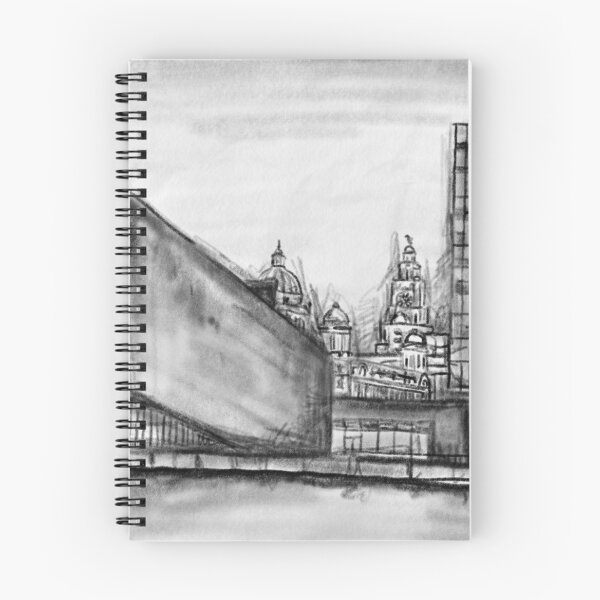 Item preview, Charcoal Urban sketch - Liverpool designed and sold by NaliniLe.