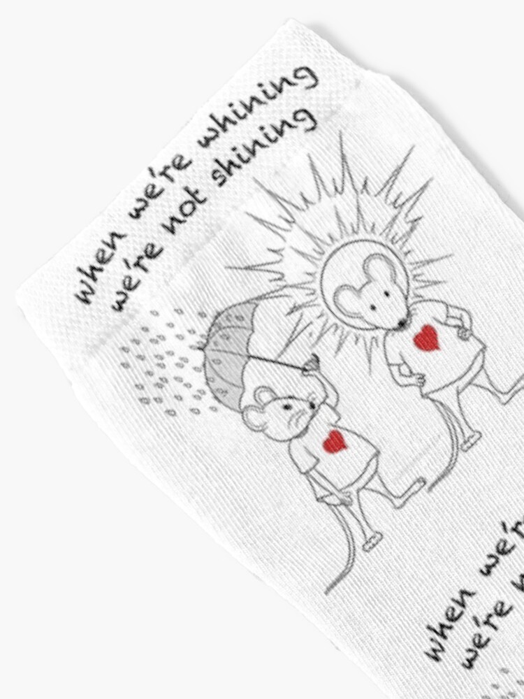 Thumbnail 2 of 5, Socks, MantraMouse® Shining Cartoon designed and sold by donnamartini.