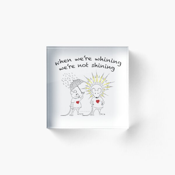 MantraMouse® Shining Cartoon in Color Acrylic Block