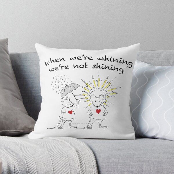 MantraMouse® Shining Cartoon in Color Throw Pillow