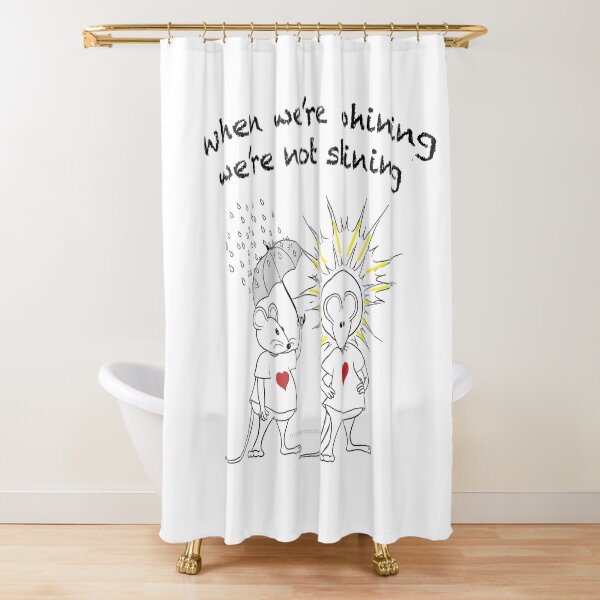 MantraMouse® Shining Cartoon in Color Shower Curtain