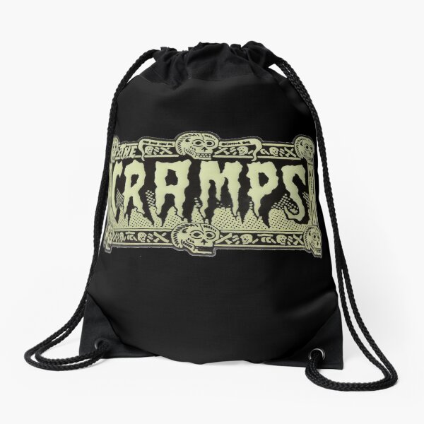 The Cramps Drug Train Logo Drawstring Bag