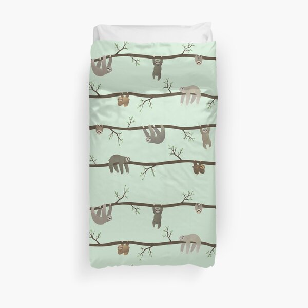 sloths Duvet Cover