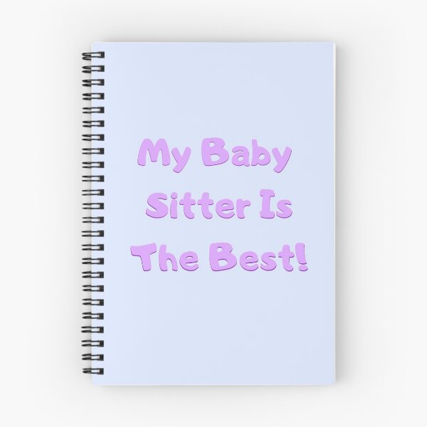 Item preview, My babysitter is the best purple kawaii print  designed and sold by Lilpinkdinoshop.