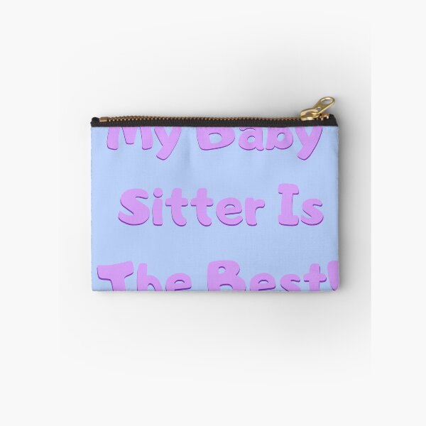 Item preview, My babysitter is the best purple kawaii print  designed and sold by Lilpinkdinoshop.