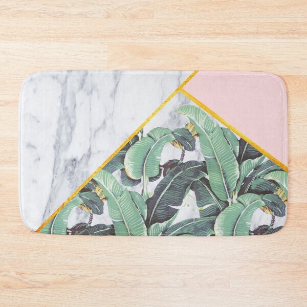 Item preview, Marble/Banana Leaves/Pink designed and sold by monpetitbambino.