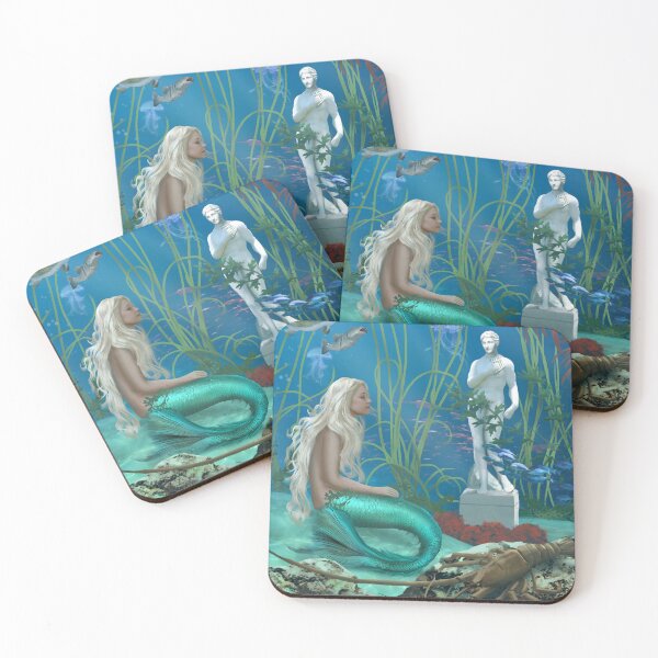 Item preview, The Little Mermaid and Statue designed and sold by aveela.