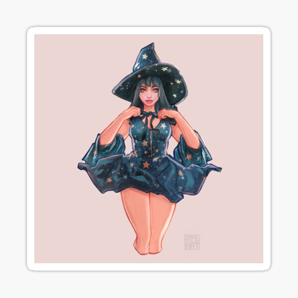 Galactic Space Witch Sticker